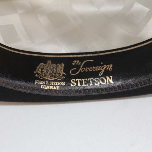 Stetson Sovereign Equestrian Black Derby Size 6 7/8. High Quality main image 15